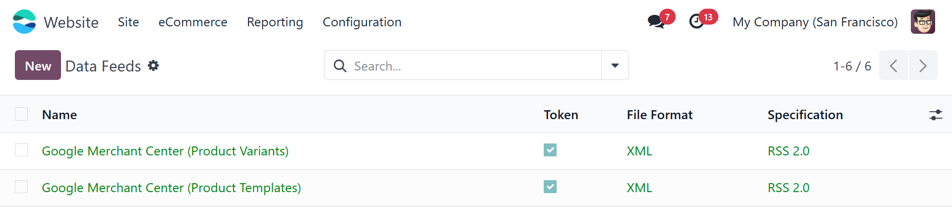Odoo 18.0 Google Merchant Center GMC Data Feeds